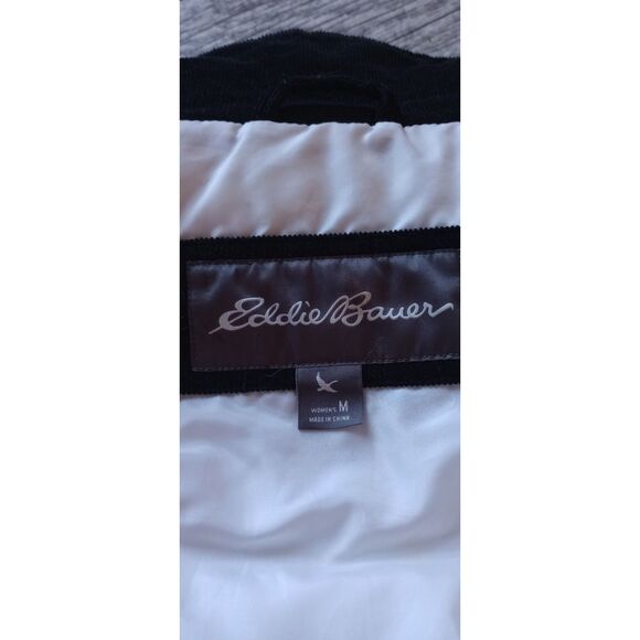 Eddie Bauer Women's Size Medium White & Black Paid Puffer Vest - Picture 5 of 11